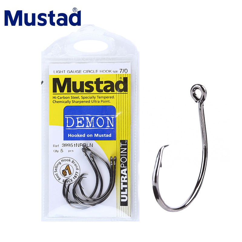Fishing Hook Offset - MUSTAD 39951 # Balıkçılık Kancaları Daire