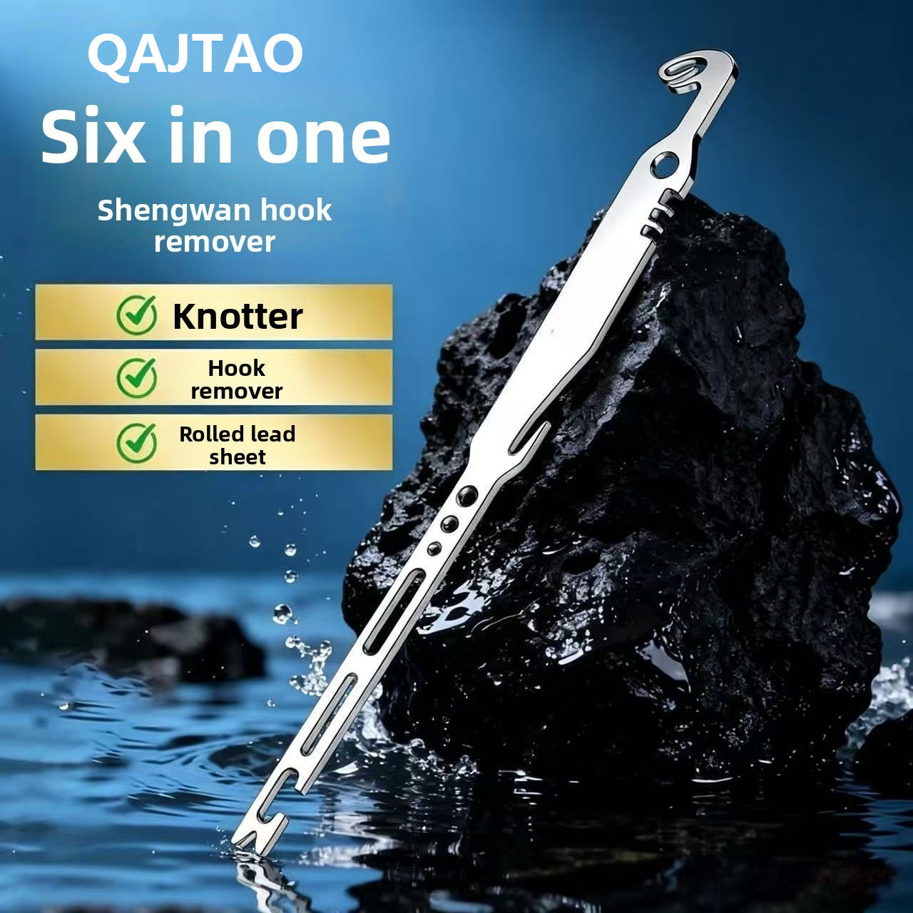 Fishing Hook Sharpener - QAJTAO 4 Adet 6'sı 1 Arada