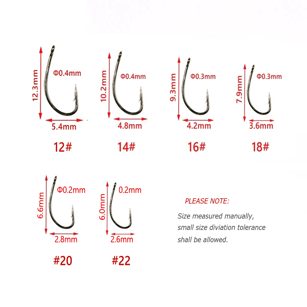 Bimoo 50/100/200PCS # 12 ~ # 2 - Fishing Hook Barbless incelemesi ve fiyatı